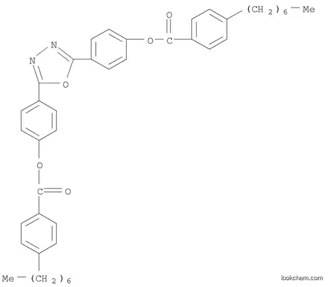 Molecular Structure of 279675-92-2 (BENZOIC ACID, 4-HEPTYL-, 1,3,4-OXADIAZOLE-2,5-DIYLDI-4,1-PHENYLENE ESTER)